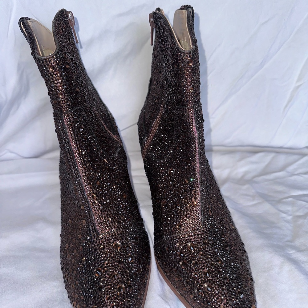 Betsey Johnson embellished boots